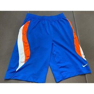 Nike Shorts Y2K Large Blue Orange Baggy Basketball Drawstring Gray Tag